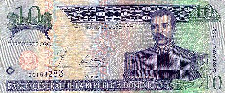 DIEZ PESOS ORO, Matias Ramon Mella